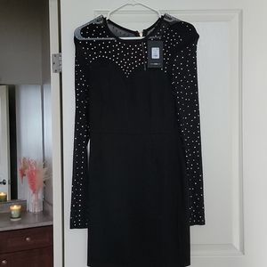 Black studd fashion nova dress